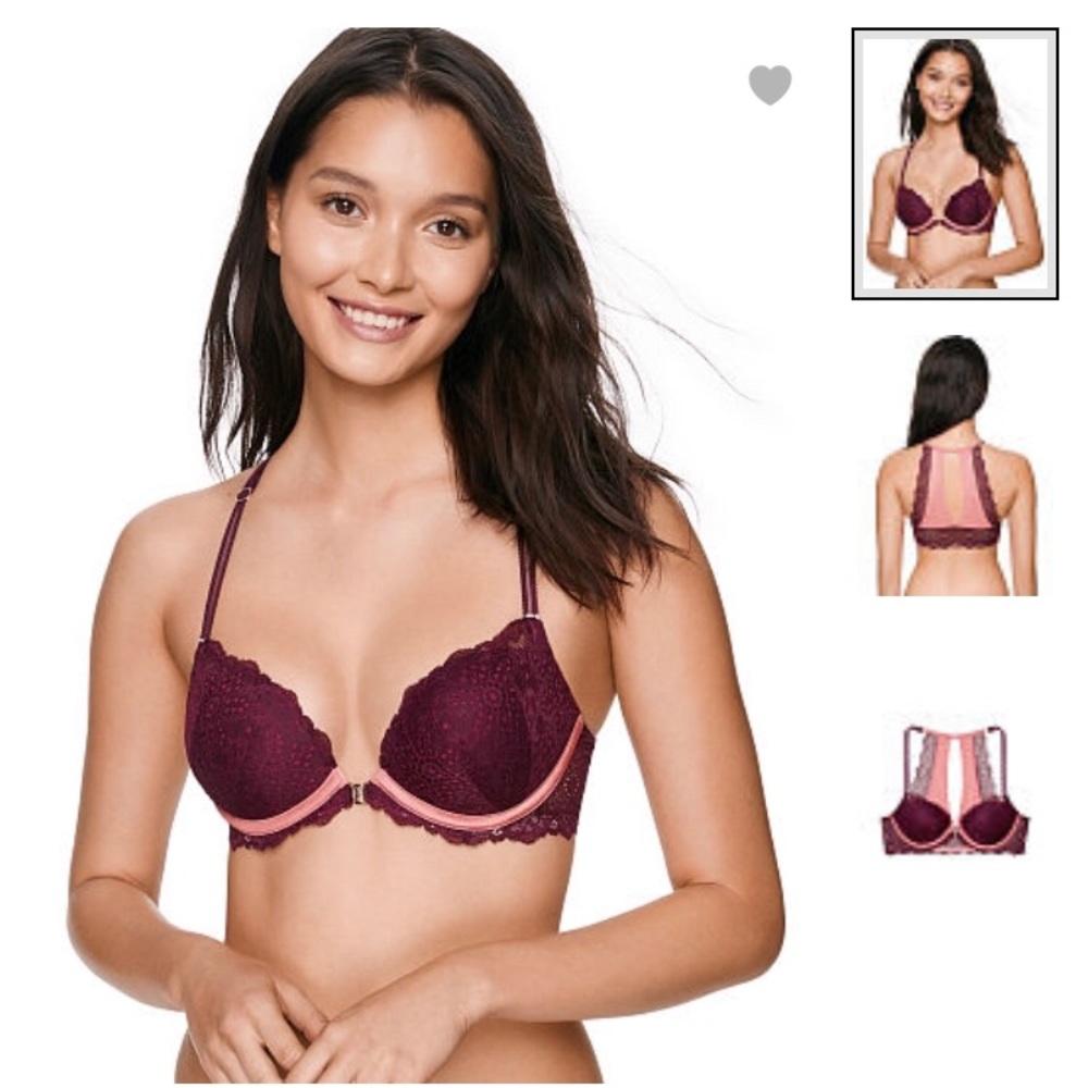 Pink Date Racerback Push-Up Bra